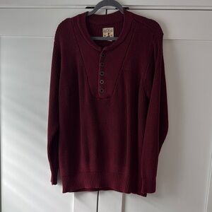 Red Head Burgundy Knit Sweater